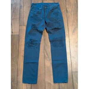 True Religion Geno Relaxed Slim Distressed Jeans Women's Size 28 Blue